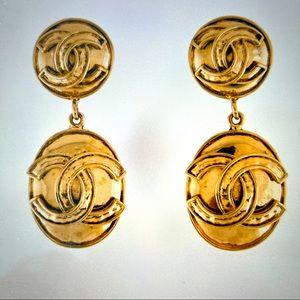 Vintage Chanel CC Earrings